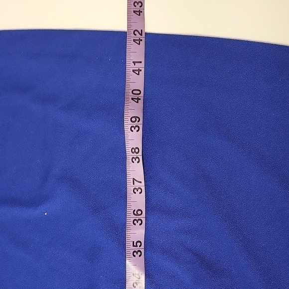 Vintage Encore Royal Blue Swing Dress Bow tie 🎀 ,lacey detailing attached - Picture 10 of 16